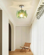 Ceiling Light | Glass Dome & Metal Canopy | 23 cm Diameter