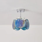 Ceiling Light | Glass Dome & Metal Canopy | 23 cm Diameter
