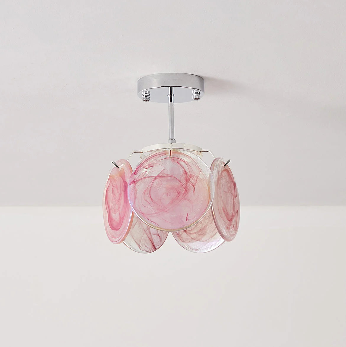 Ceiling Light | Glass Dome & Metal Canopy | 23 cm Diameter
