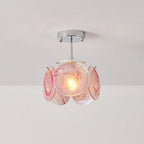 Ceiling Light | Glass Dome & Metal Canopy | 23 cm Diameter