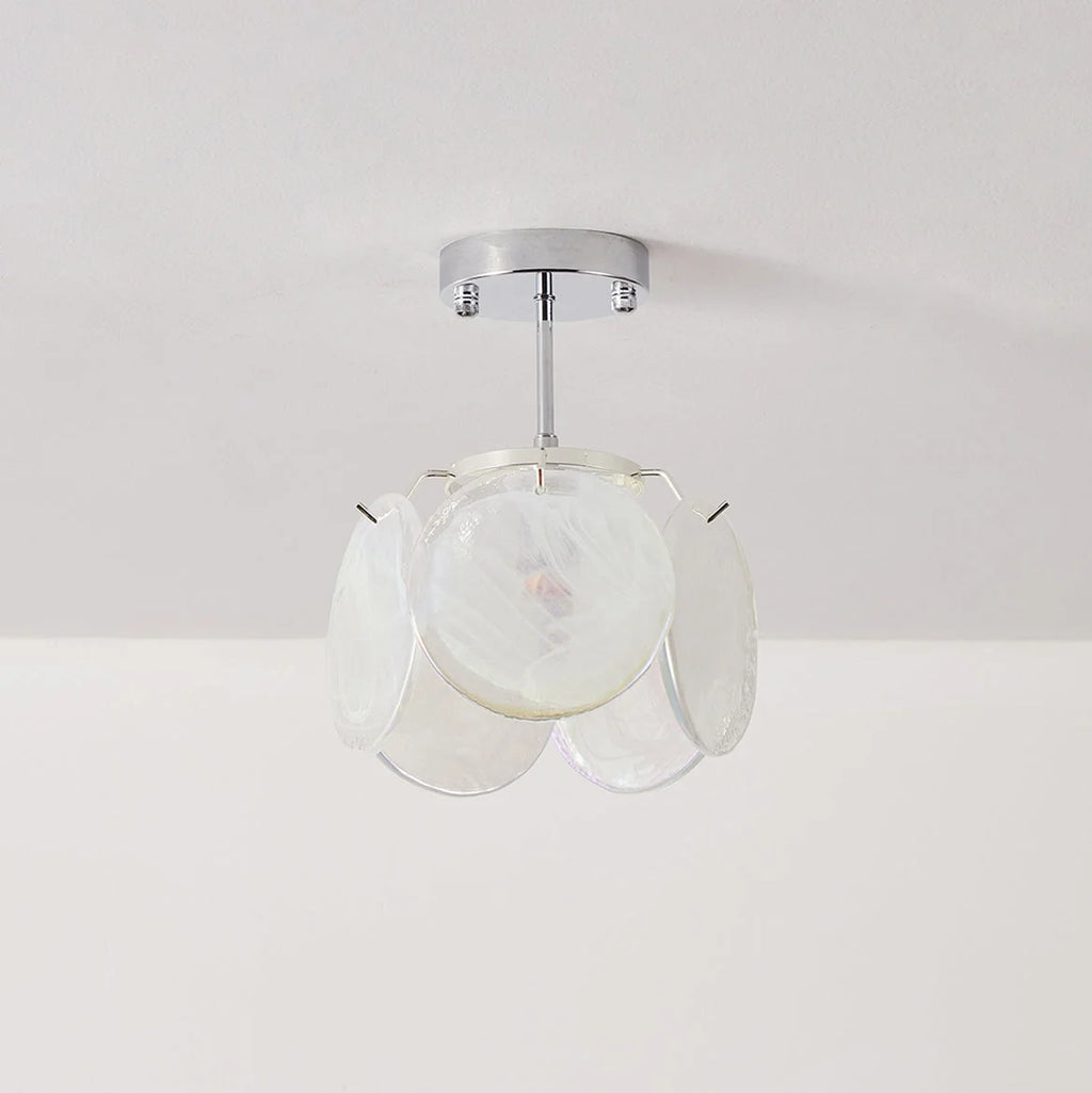 Ceiling Light | Glass Dome & Metal Canopy | 23 cm Diameter