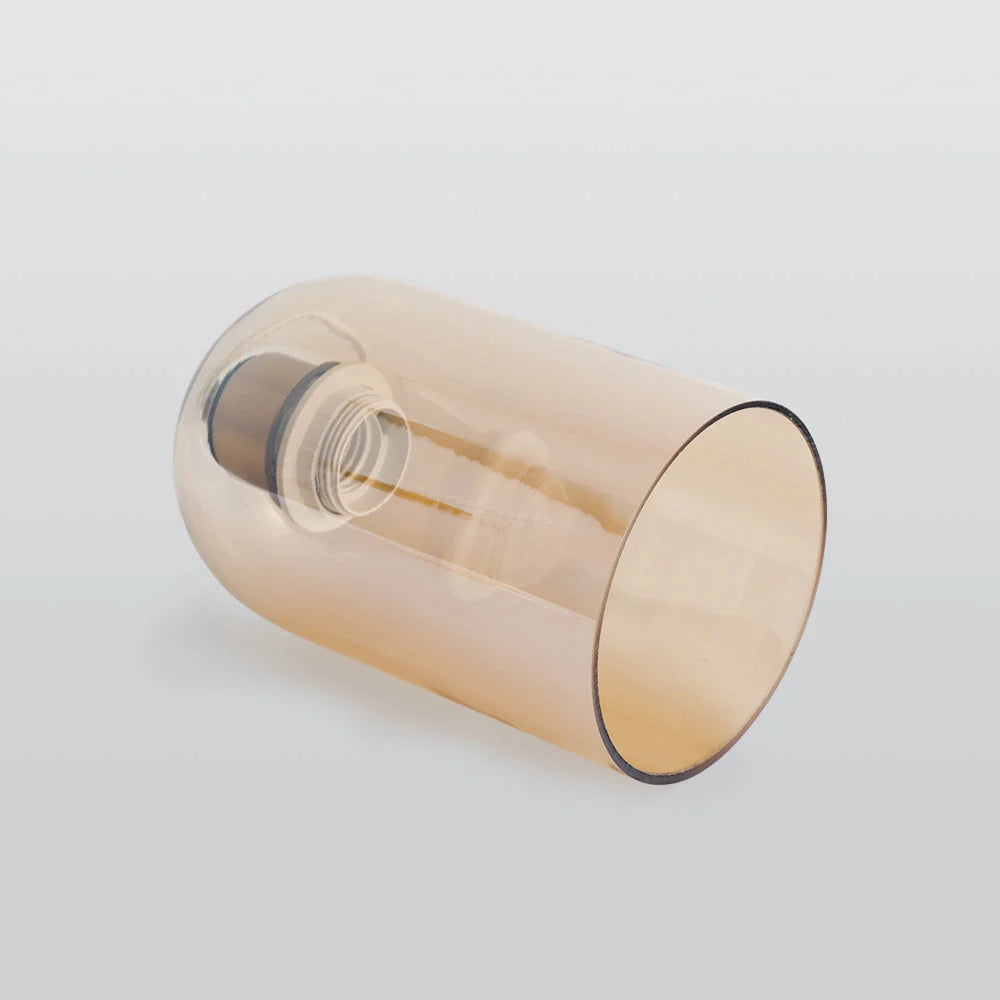 Ceiling Light | Glass Shade & Copper Fixture | Includes 3-Color LED Bulb