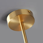 Ceiling Light | Glass Shade & Copper Fixture | Includes 3-Color LED Bulb