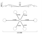Ceiling Light | Industrial Black Metal & Adjustable Directional Heads
