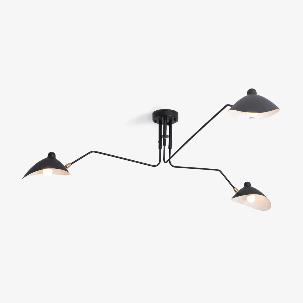 Ceiling Light | Industrial Multi-Arm & Adjustable Heads | E26/E27 Base