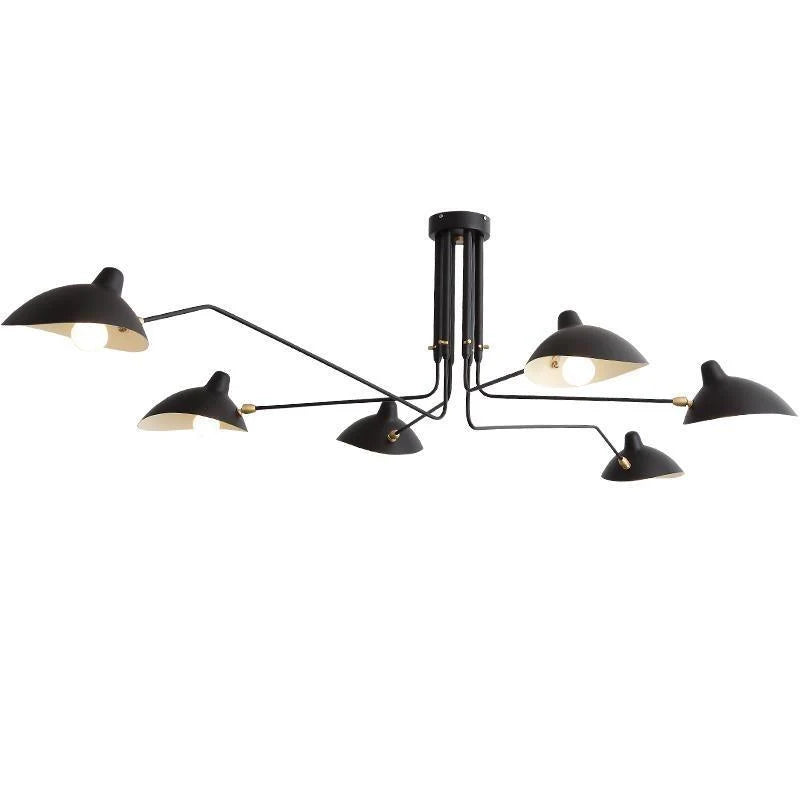 Ceiling Light | Industrial Multi-Arm & Adjustable Heads | E26/E27 Base