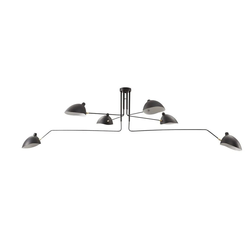 Ceiling Light | Industrial Multi-Arm & Adjustable Heads | E26/E27 Base