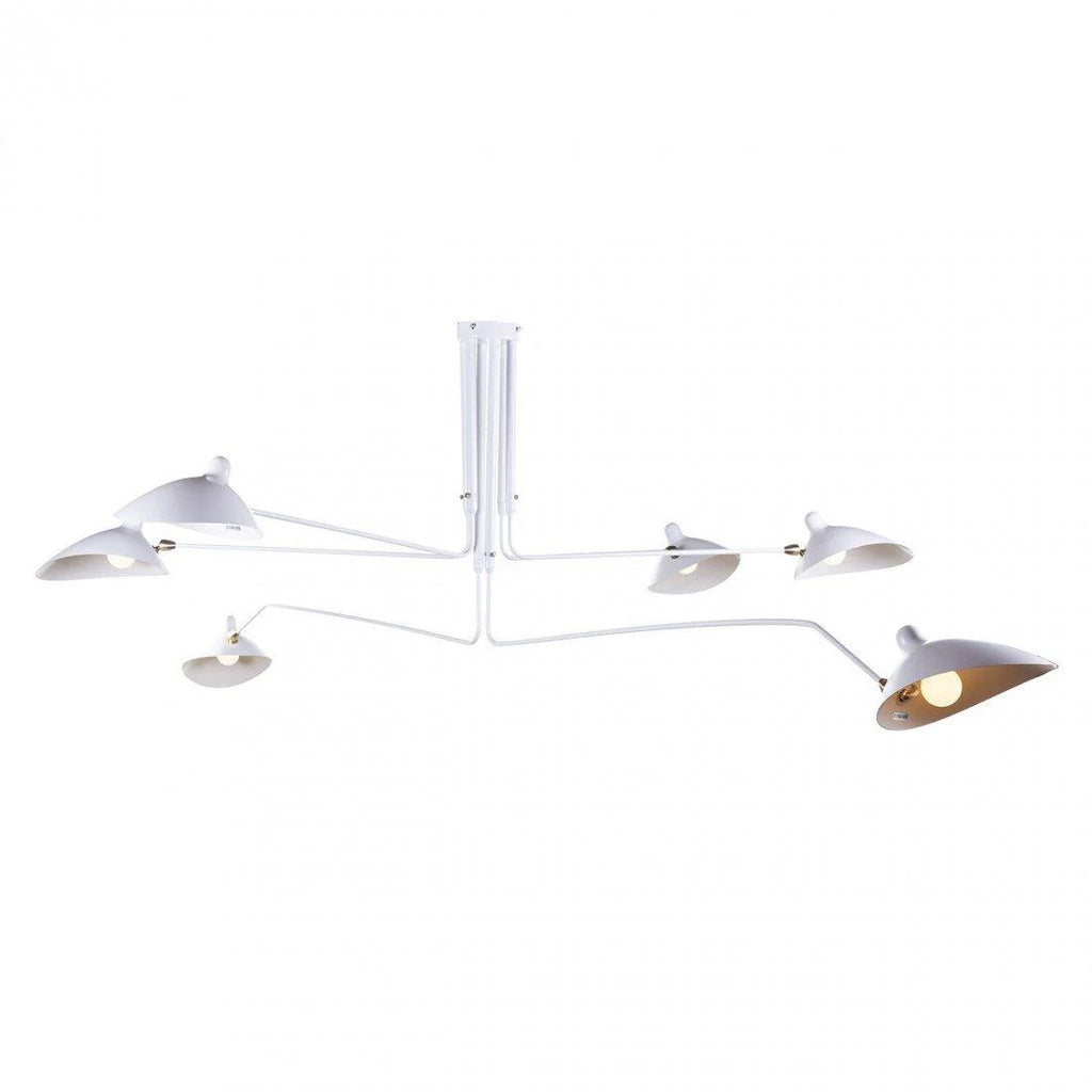Ceiling Light | Industrial Multi-Arm & Adjustable Heads | E26/E27 Base