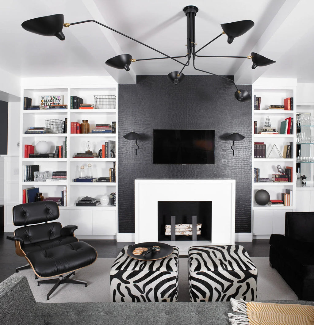 Ceiling Light | Industrial Multi-Arm & Adjustable Heads | E26/E27 Base