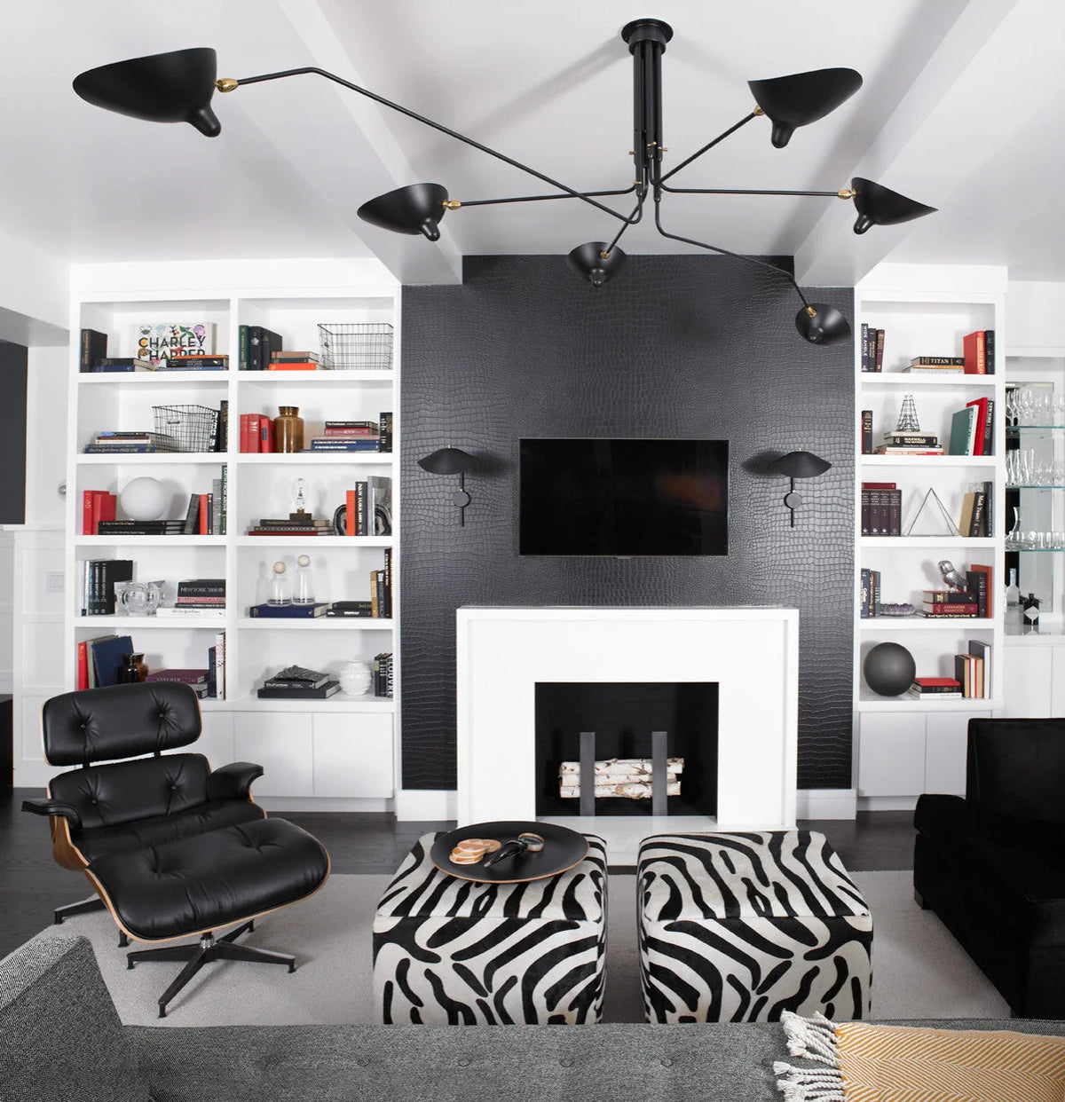 Ceiling Light | Industrial Multi-Arm & Adjustable Heads | E26/E27 Base
