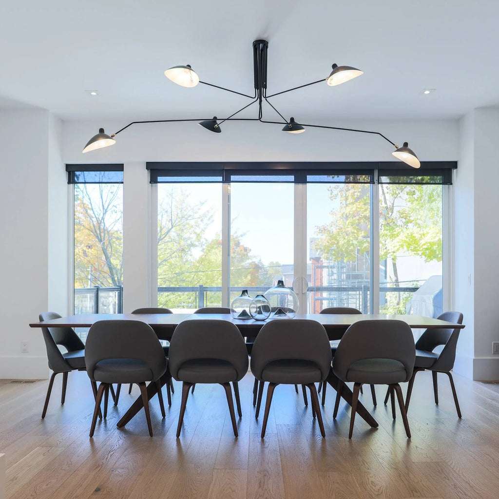 Ceiling Light | Industrial Multi-Arm & Adjustable Heads | E26/E27 Base