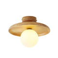 Ceiling Light | Japanese Minimalist Wood & Acrylic | E27 Socket