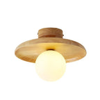 Ceiling Light | Japanese Minimalist Wood & Acrylic | E27 Socket