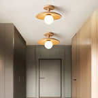 Ceiling Light | Japanese Minimalist Wood & Acrylic | E27 Socket