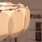 Ceiling Light | Layered Glass Disc Shades & Brass Finish | Semi-Flush