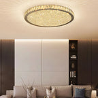 Ceiling Light | Octagonal Crystal Jewel & Metal | LED Included