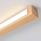 Ceiling Light | Slim Linear 3-Color LED | Wood & Acrylic