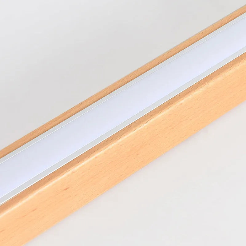 Ceiling Light | Slim Linear 3-Color LED | Wood & Acrylic