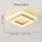 Ceiling Light | Square 24W Integrated LED Iron & Acrylic