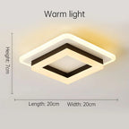 Ceiling Light | Square 24W Integrated LED Iron & Acrylic