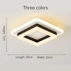 Ceiling Light | Square 24W Integrated LED Iron & Acrylic