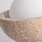 Ceiling Light | Travertine & Wood Ambient Lighting