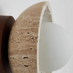 Ceiling Light | Travertine & Wood Ambient Lighting