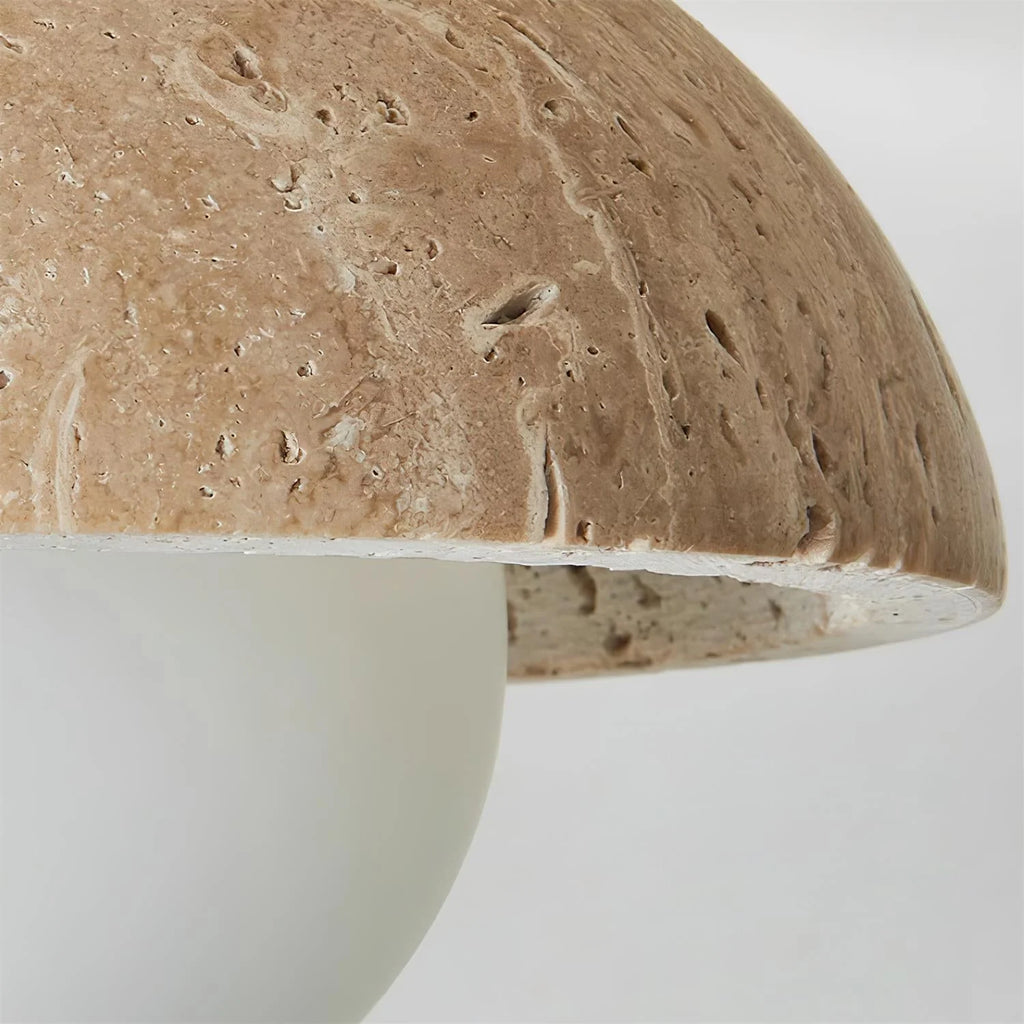 Ceiling Light | Travertine & Wood Ambient Lighting