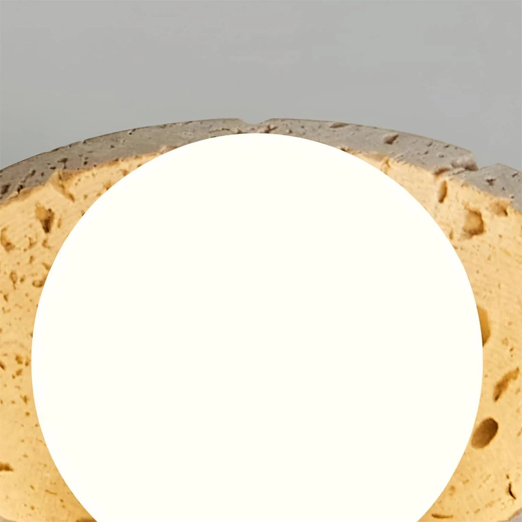 Ceiling Light | Travertine & Wood Ambient Lighting