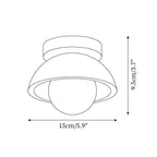 Ceiling Light | Travertine & Wood Ambient Lighting