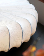 Ceiling Light | Wood Canopy & Pleated Fabric Shade | Dia 40/50/60 cm