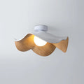 Ceiling Light | Wood Grain Finish & Metal Frame