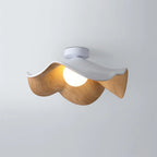 Ceiling Light | Wood Grain Finish & Metal Frame