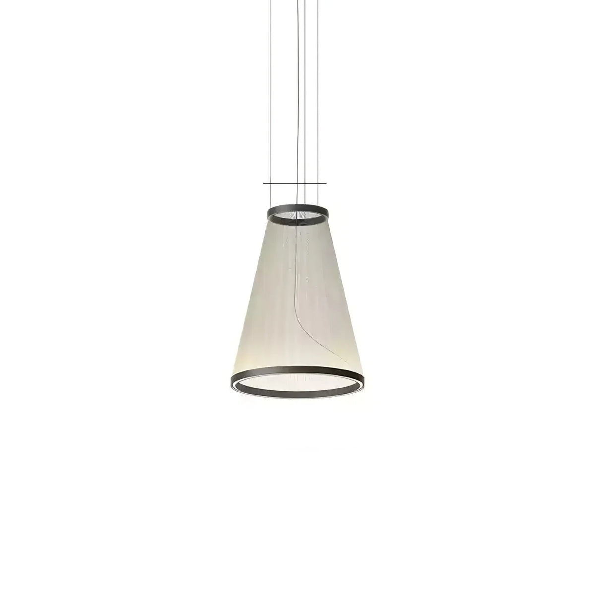 Ceiling Pendant Light | Mesh Aluminum Shade & Integrated Warm LED