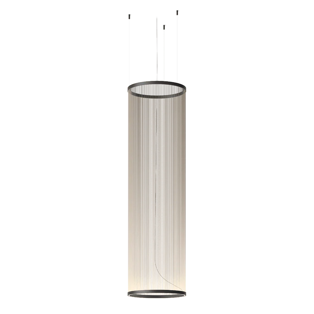 Ceiling Pendant Light | Mesh Aluminum Shade & Integrated Warm LED