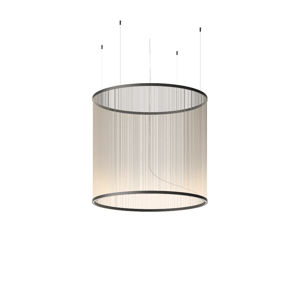 Ceiling Pendant Light | Mesh Aluminum Shade & Integrated Warm LED