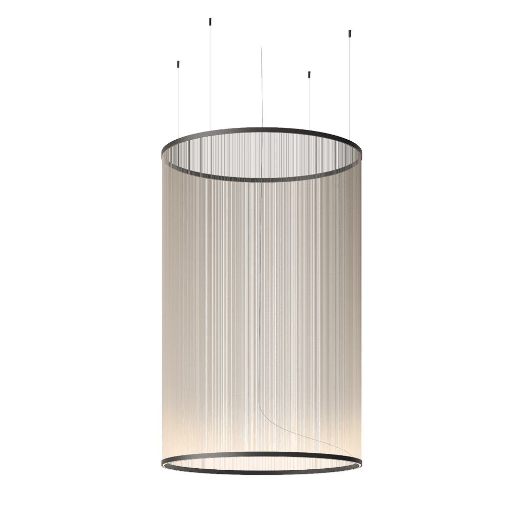 Ceiling Pendant Light | Mesh Aluminum Shade & Integrated Warm LED