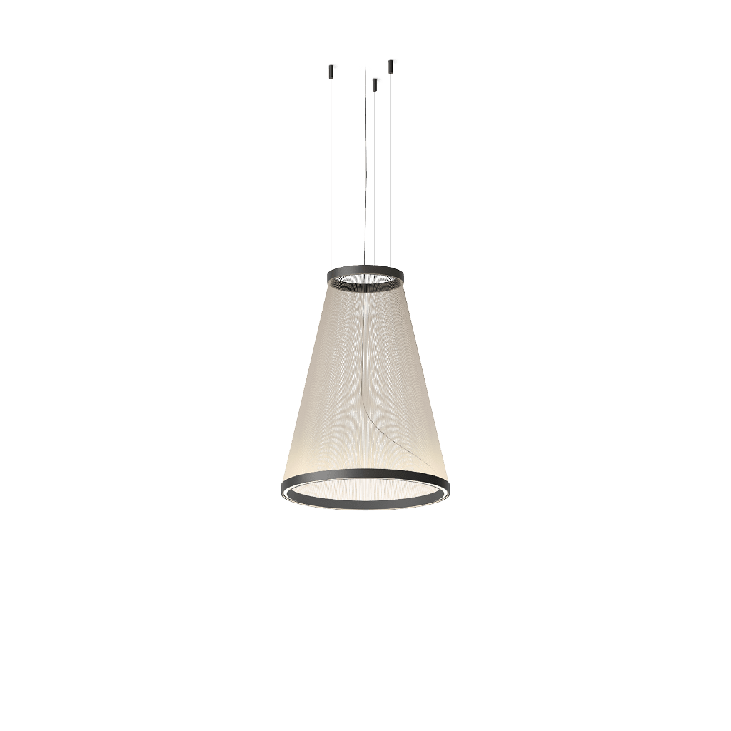 Ceiling Pendant Light | Mesh Aluminum Shade & Integrated Warm LED