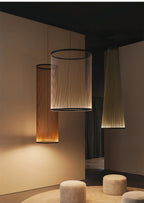 Ceiling Pendant Light | Mesh Aluminum Shade & Integrated Warm LED
