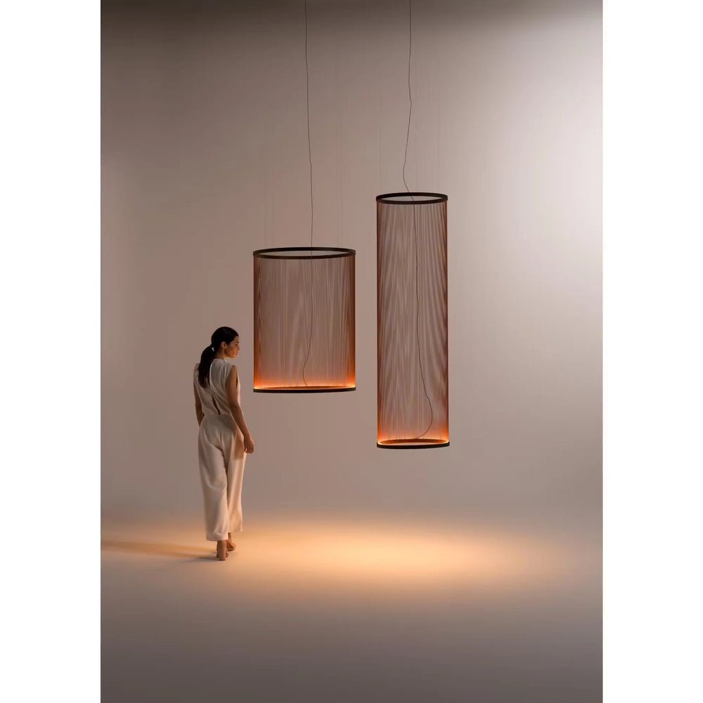 Ceiling Pendant Light | Mesh Aluminum Shade & Integrated Warm LED
