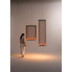 Ceiling Pendant Light | Mesh Aluminum Shade & Integrated Warm LED
