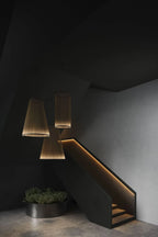 Ceiling Pendant Light | Mesh Aluminum Shade & Integrated Warm LED
