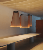 Ceiling Pendant Light | Mesh Aluminum Shade & Integrated Warm LED