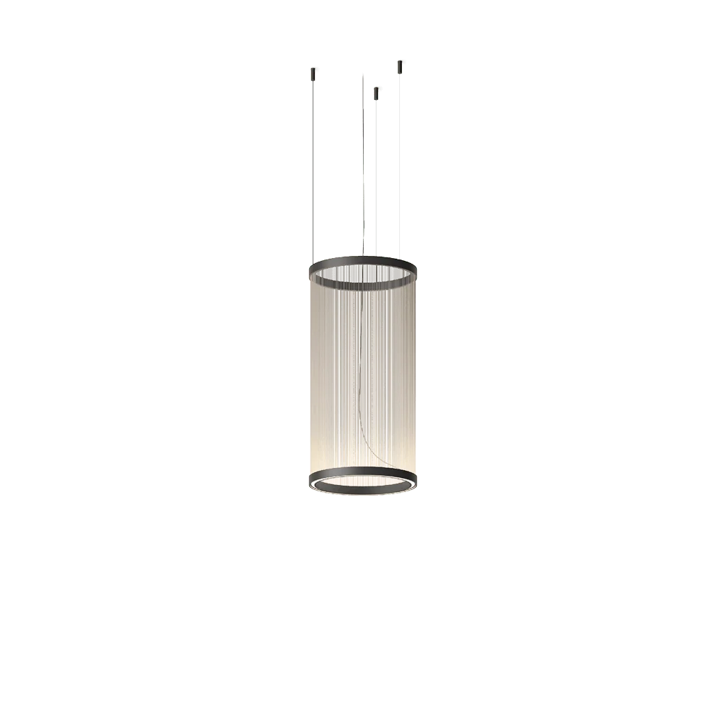Ceiling Pendant Light | Mesh Aluminum Shade & Integrated Warm LED