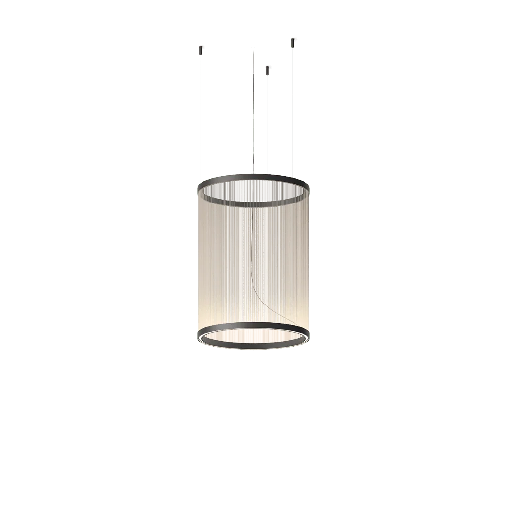 Ceiling Pendant Light | Mesh Aluminum Shade & Integrated Warm LED
