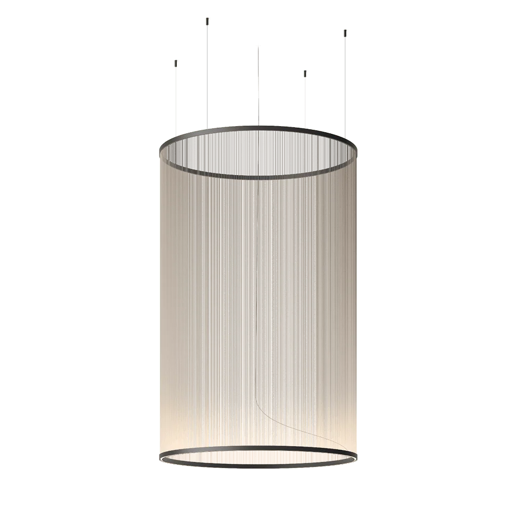 Ceiling Pendant Light | Mesh Aluminum Shade & Integrated Warm LED