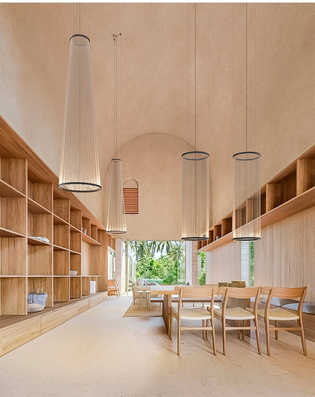 Ceiling Pendant Light | Mesh Aluminum Shade & Integrated Warm LED