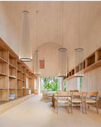 Ceiling Pendant Light | Mesh Aluminum Shade & Integrated Warm LED