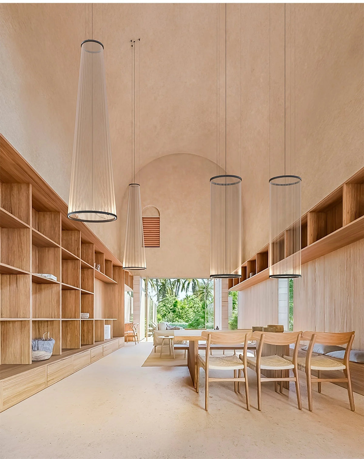 Ceiling Pendant Light | Mesh Aluminum Shade & Integrated Warm LED