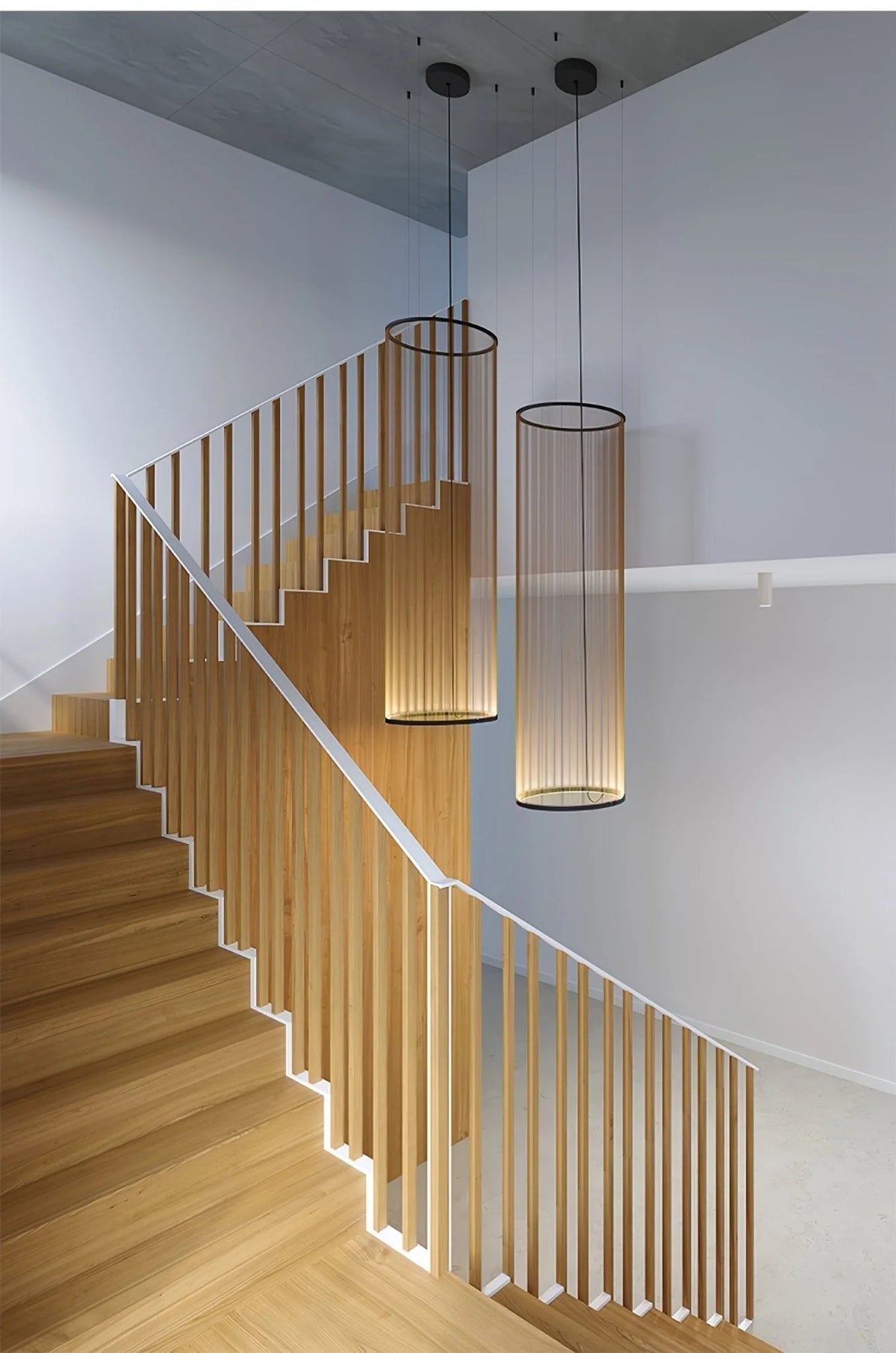 Ceiling Pendant Light | Mesh Aluminum Shade & Integrated Warm LED